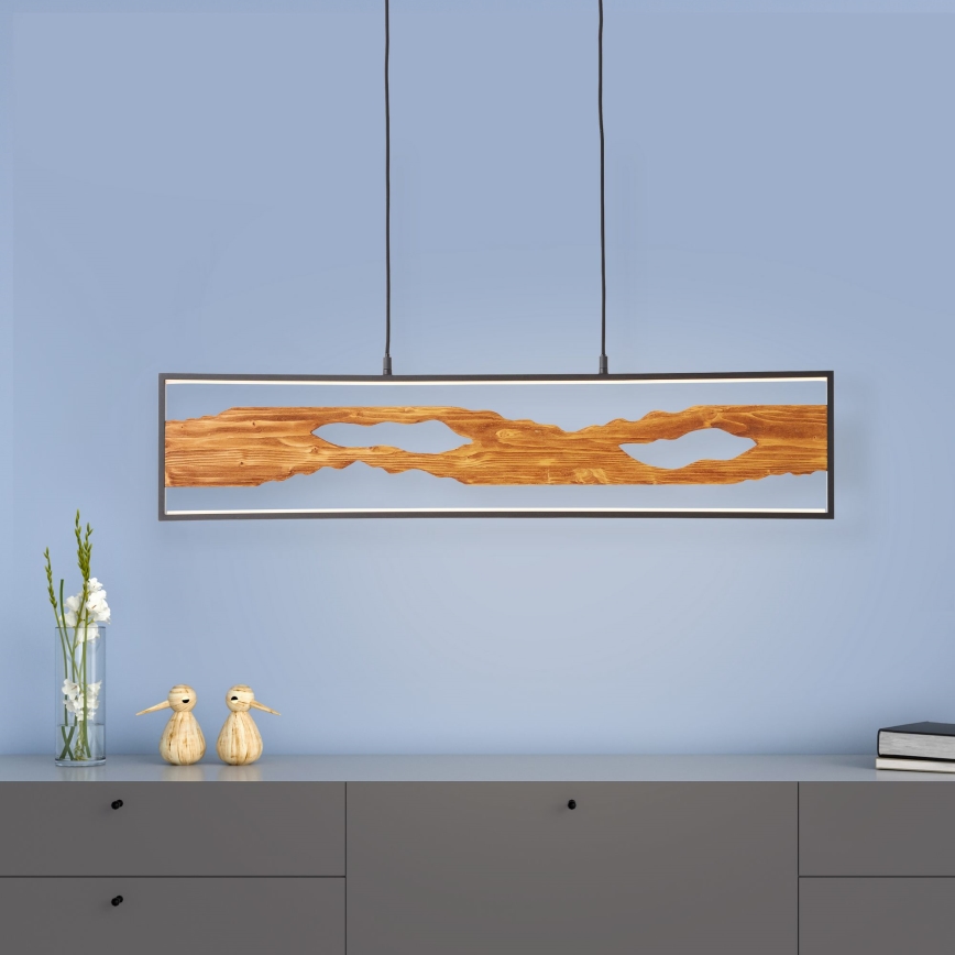 Brilliant - LED Hanglamp aan een koord CHAUMONT LED/20W/230V grenen - FSC gecertificeerd