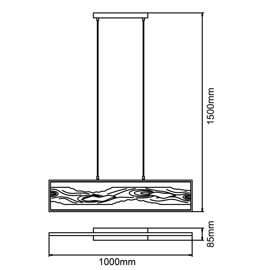 Brilliant - LED Hanglamp aan een koord CHAUMONT LED/20W/230V grenen - FSC gecertificeerd