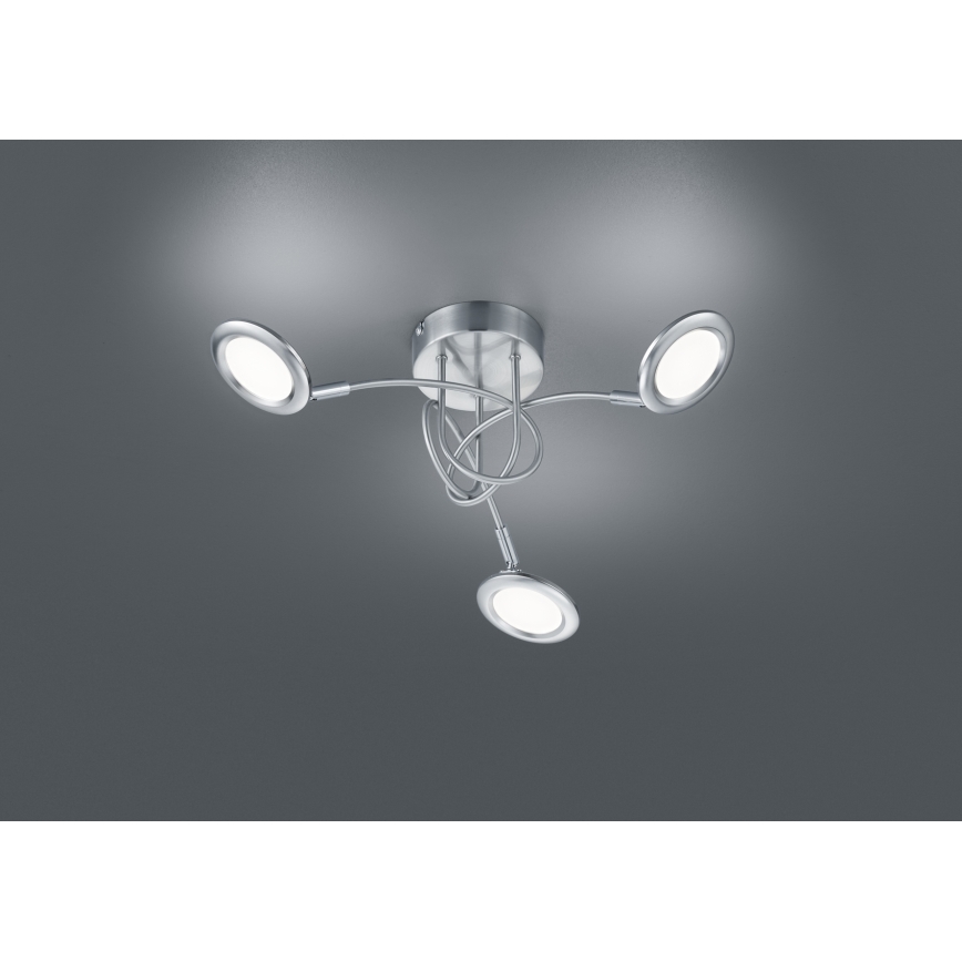 Brilliant - LED opbouwkroonluchter SESSION 3xLED/3,1W/230V 3000/4000/6500K mat chroom