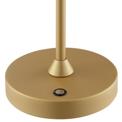 Brilliant - ELORA dimbare oplaadbare aanraakbediende buitentafellamp LED/2,5W/5V 2700K 2600 mAh IP44 goud