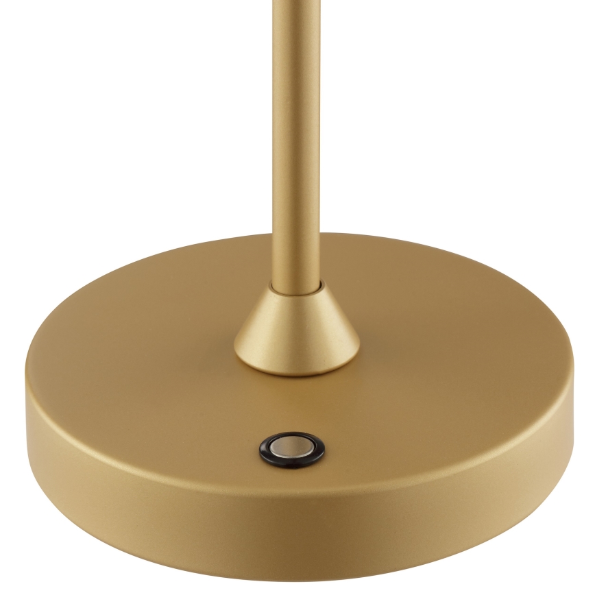 Brilliant - ELORA dimbare oplaadbare aanraakbediende buitentafellamp LED/2,5W/5V 2700K 2600 mAh IP44 goud
