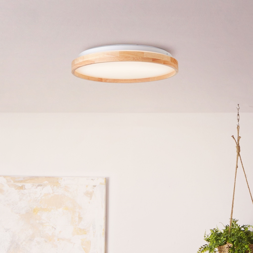 Brilliant - LED Plafondlamp ALSON LED/26W/230V 3000/4500K diameter 39,5 cm rubber vijg - FSC gecertificeerd