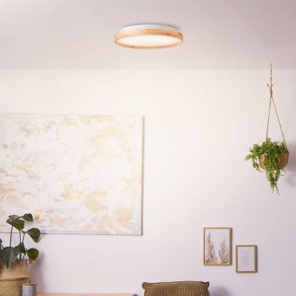 Brilliant - LED Plafondlamp ALSON LED/26W/230V 3000/4500K diameter 39,5 cm rubber vijg - FSC gecertificeerd