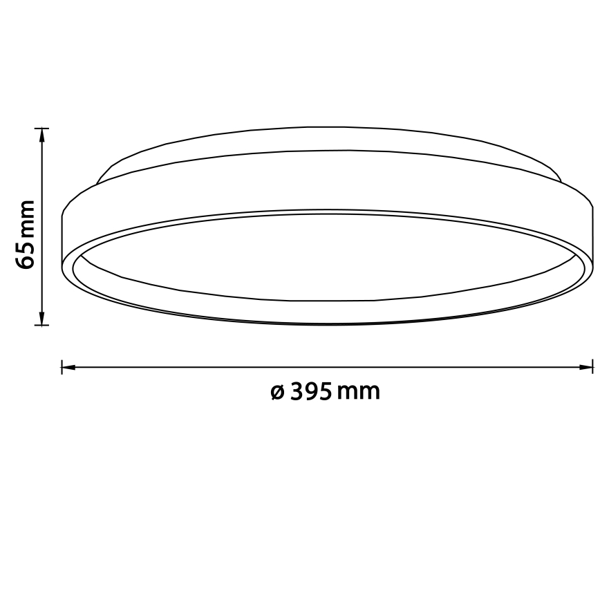 Brilliant - LED Plafondlamp ALSON LED/26W/230V 3000/4500K diameter 39,5 cm rubber vijg - FSC gecertificeerd
