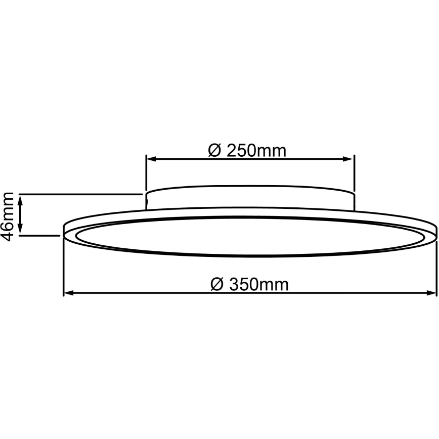 Brilliant - LED Plafondlamp BUFFI LED/24W/230V diameter 35 cm 4000K