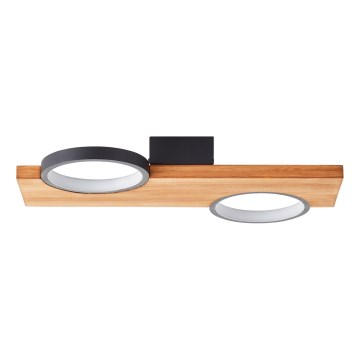 Brilliant - LED Plafondlamp CHEESY LED/14W/230V grenen - FSC gecertificeerd