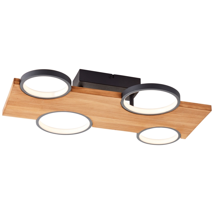 Brilliant - LED Plafondlamp CHEESY LED/28W/230V grenen - FSC gecertificeerd
