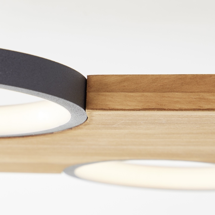 Brilliant - LED Plafondlamp CHEESY LED/28W/230V grenen - FSC gecertificeerd