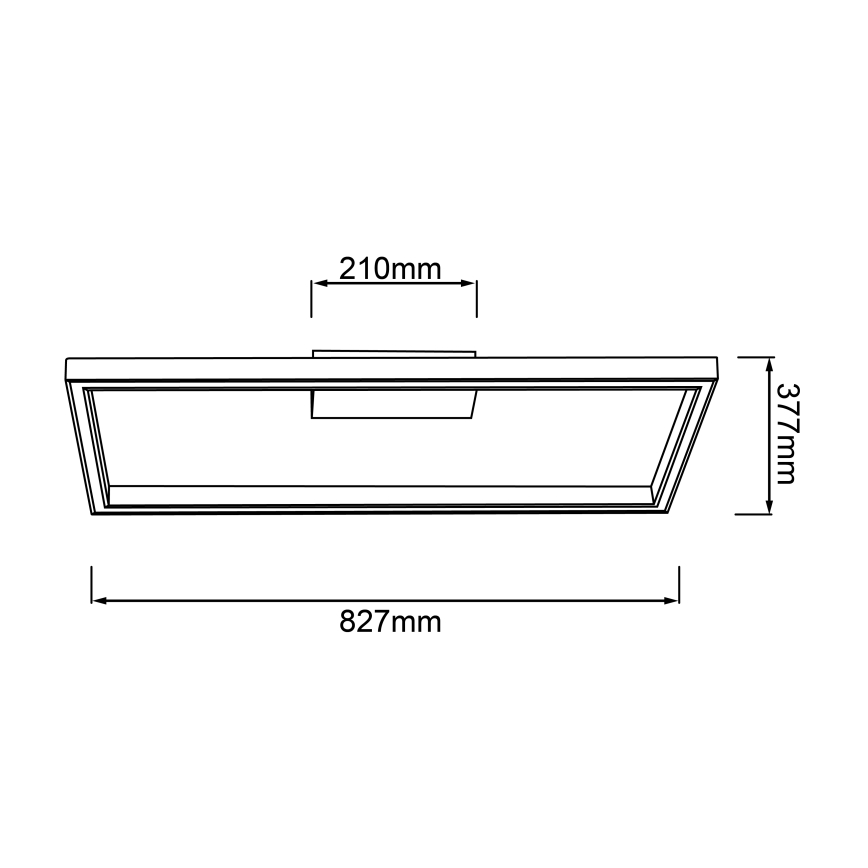 Brilliant - LED plafondlamp DELGROSSO LED/24W/230V 3000K eiken