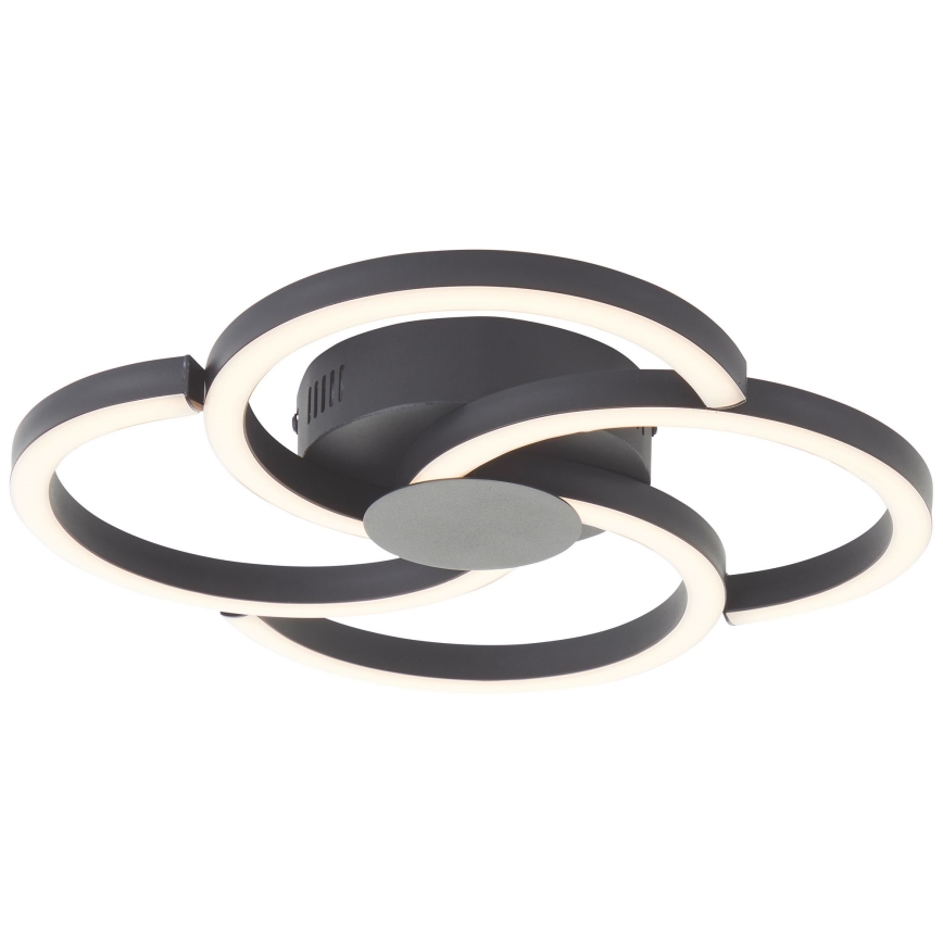Brilliant - LED Plafondlamp FICO LED/22W/230V diameter 34 cm zwart