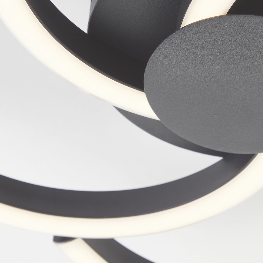 Brilliant - LED Plafondlamp FICO LED/22W/230V diameter 34 cm zwart