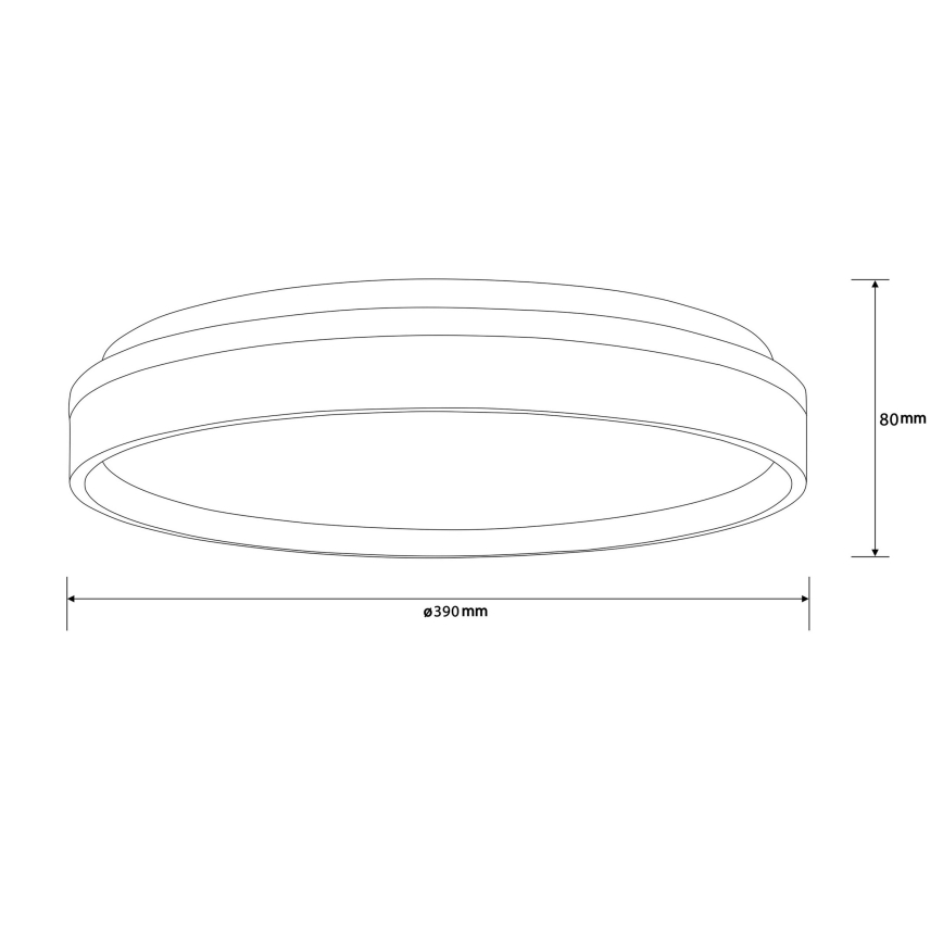 Brilliant - LED Plafondlamp KALMAR LED/26W/230V 3000K diameter 39 cm wit