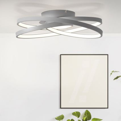 Brilliant - LED Plafondlamp LABYRINTH LED/40W/230V diameter 39,5 cm grijs