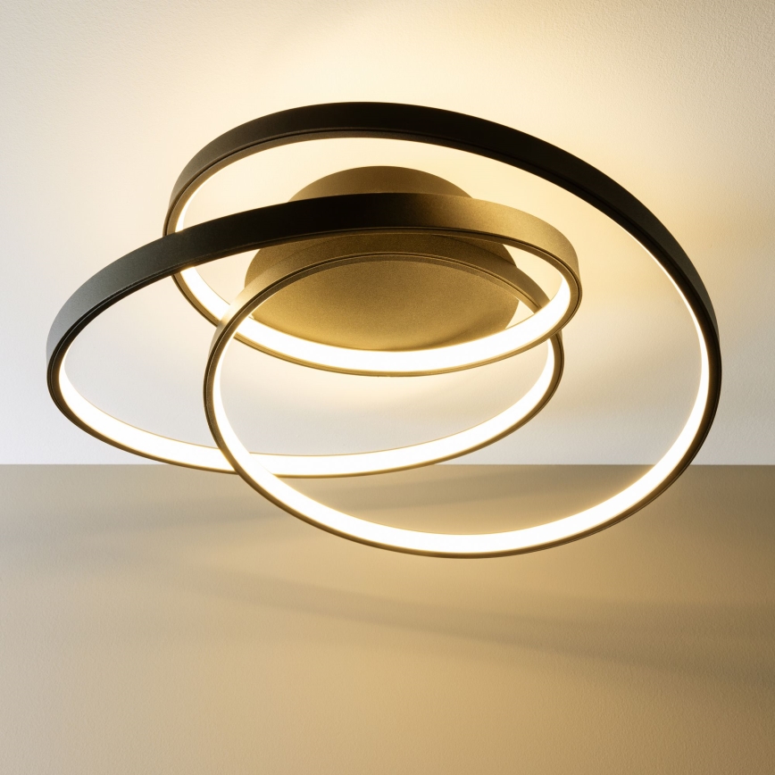 Brilliant - LED Plafondlamp LABYRINTH LED/40W/230V diameter 39,5 cm zwart