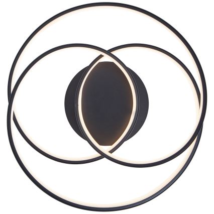 Brilliant - LED Plafondlamp LABYRINTH LED/40W/230V diameter 39,5 cm zwart
