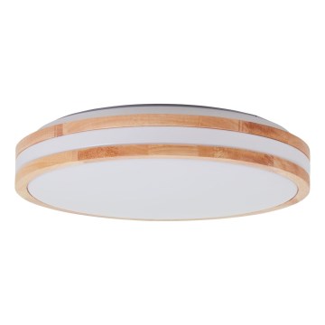 Brilliant - LED plafondlamp LASKOS LED/22W/230V Ø 38 cm rubberhout