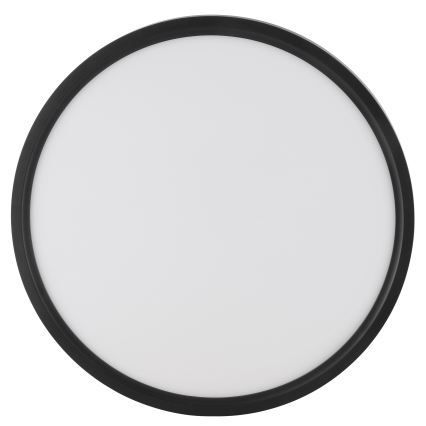 Brilliant - LED-plafondlamp met bewegings- en schemersensor GALO LED/26W/230V Ø 40 cm zwart