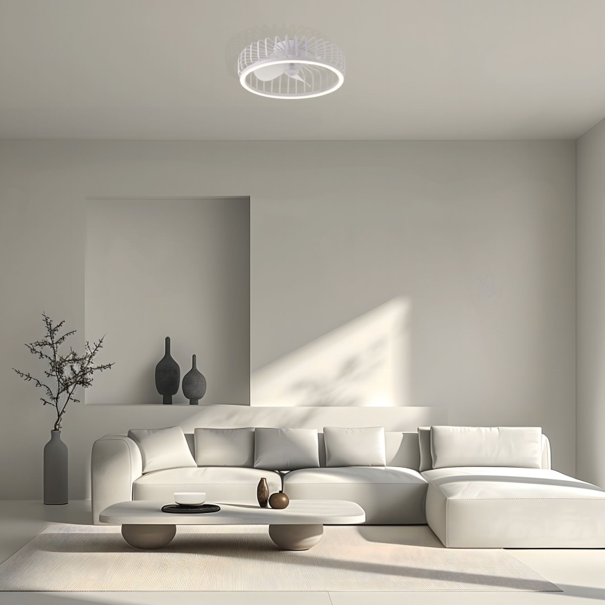 Brilliant - LED dimbare plafondlamp met ventilator CAPO LED/36W/230V 2700-6500K Ø 48 cm wit + afstandsbediening