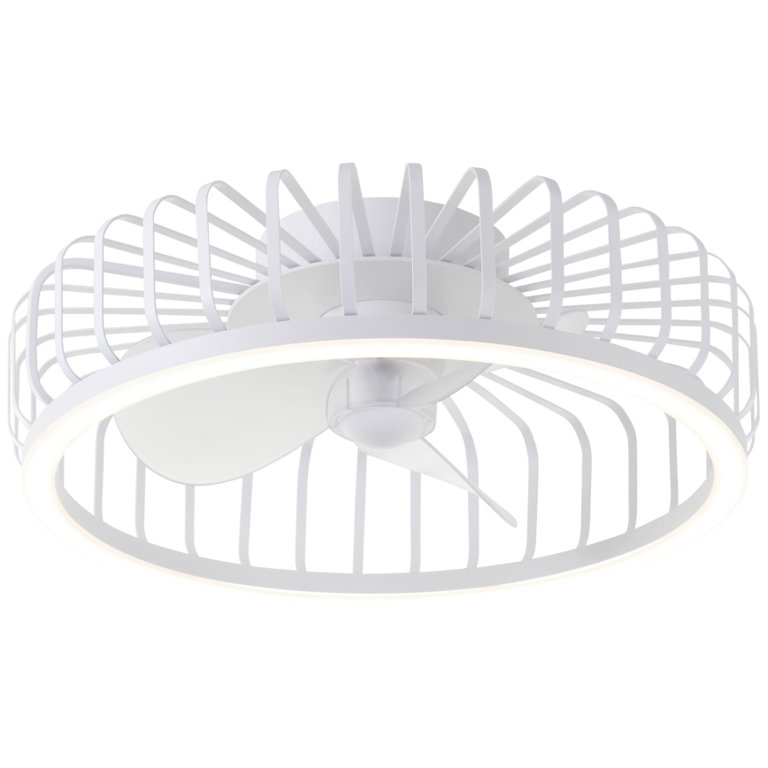 Brilliant - LED dimbare plafondlamp met ventilator CAPO LED/36W/230V 2700-6500K Ø 48 cm wit + afstandsbediening