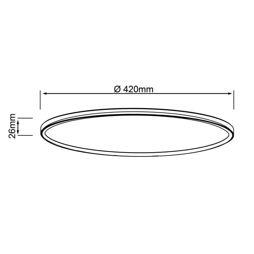 Brilliant - LED plafondlamp MILTON LED/24W/230V Ø 42 cm wit