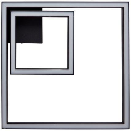 Brilliant - LED Plafondlamp QUON LED/24W/230V 3000K 40x40 cm zwart
