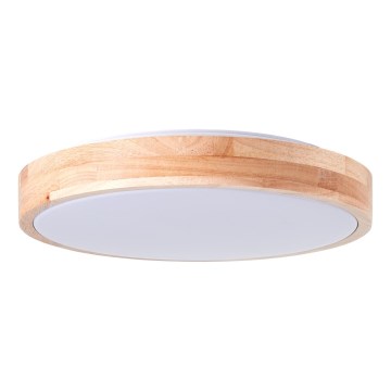 Brilliant - LED plafondlamp SLIMLINE LED/14W/230V 3000/4000K Ø 34 cm rubberhout