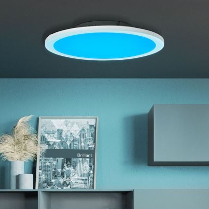 Brilliant - LED RGBW Dimbare plafondlamp ABIE LED/24W/230V 2700-6500K + afstandsbediening