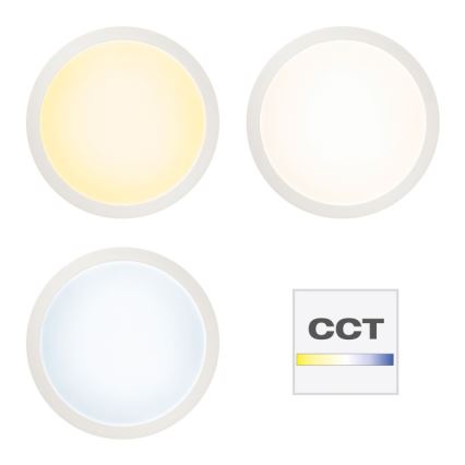 Brilliant - LED RGBW Dimbare plafondlamp ABIE LED/24W/230V 2700-6500K + afstandsbediening