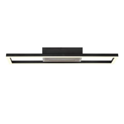 Brilliant - LED RGBW Dimbare plafondlamp BESSON LED/20W/230V 3000-6500K zwart + afstandsbediening