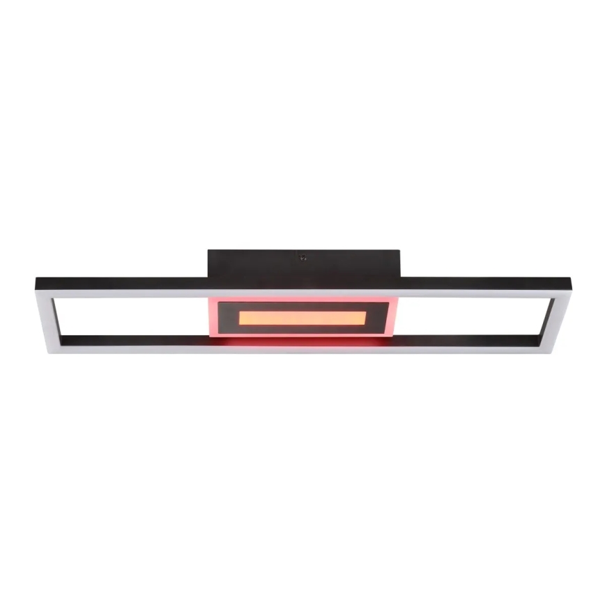Brilliant - LED RGBW Dimbare plafondlamp BESSON LED/20W/230V 3000-6500K zwart + afstandsbediening