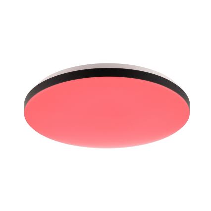 Brilliant - LED RGBW Dimbare plafondlamp LIVIO LED/20W/230V 3000-6500K diameter 49 cm zwart + afstandsbediening