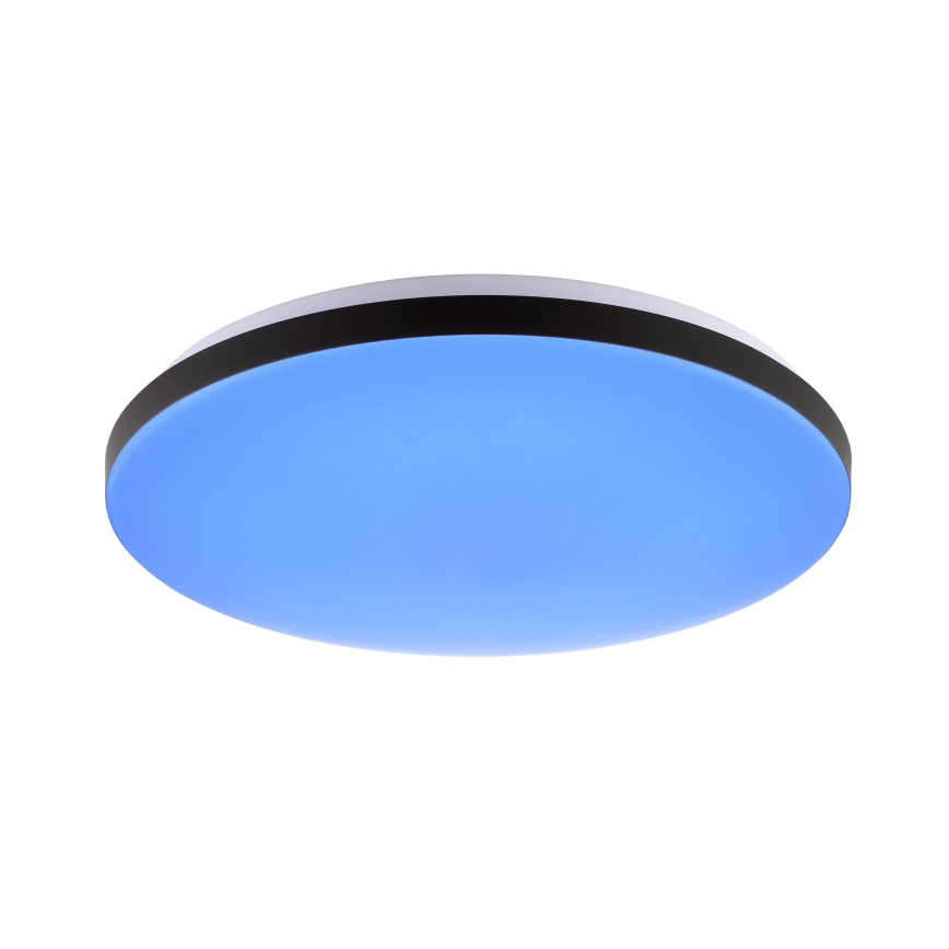 Brilliant - LED RGBW Dimbare plafondlamp LIVIO LED/20W/230V 3000-6500K diameter 49 cm zwart + afstandsbediening