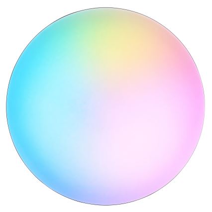 Brilliant - LED RGBW Dimbare plafondlamp LIVIO LED/20W/230V 3000-6500K diameter 49 cm zwart + afstandsbediening