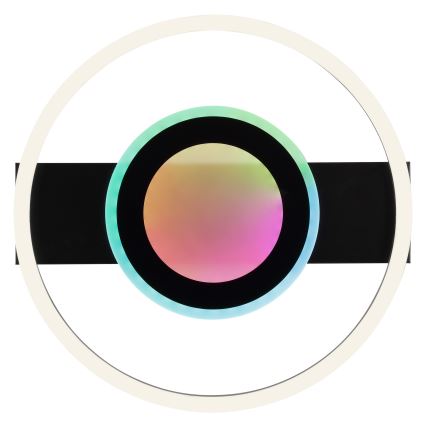 Brilliant - LED RGBW dimbare plafondlamp MAUREEN, 20W/230V, 3000-6500K, zwart + afstandsbediening