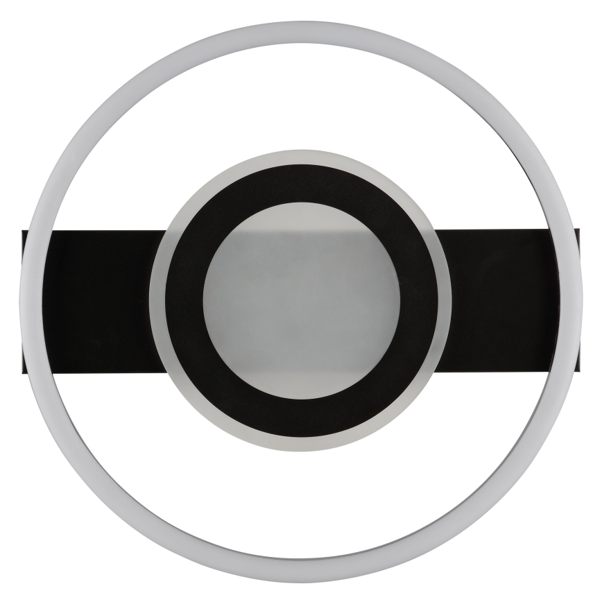 Brilliant - LED RGBW dimbare plafondlamp MAUREEN, 20W/230V, 3000-6500K, zwart + afstandsbediening