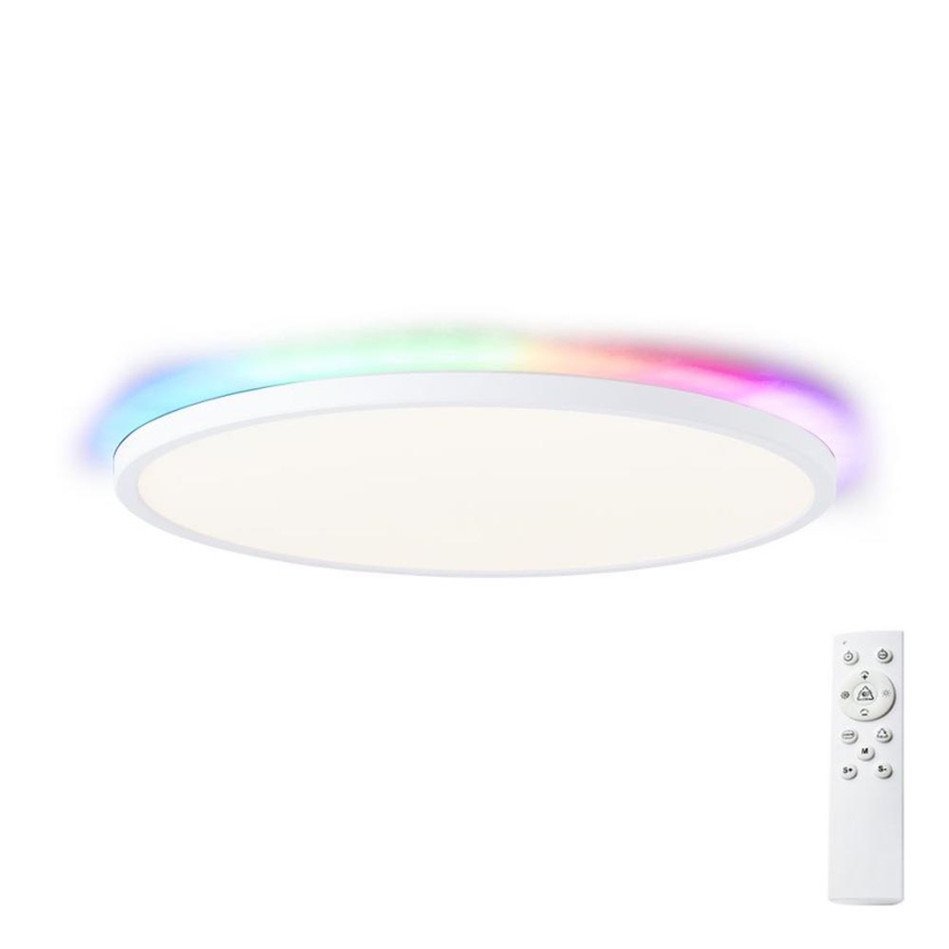 Brilliant - LED RGBW Dimbare plafondlamp SALTERY LED/22W/230V 3000-6500K + afstandsbediening