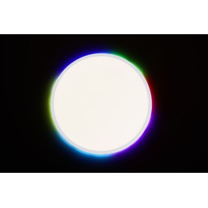 Brilliant - LED RGBW dimbare plafondlamp SALTERY LED/22W/230V 3000-6500K + afstandsbediening
