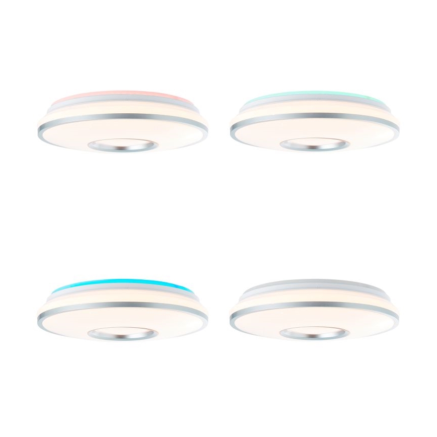 Brilliant - LED RGBW Dimbare plafondlamp VISITATION LED/24W/230V 3000-6500K + afstandsbediening