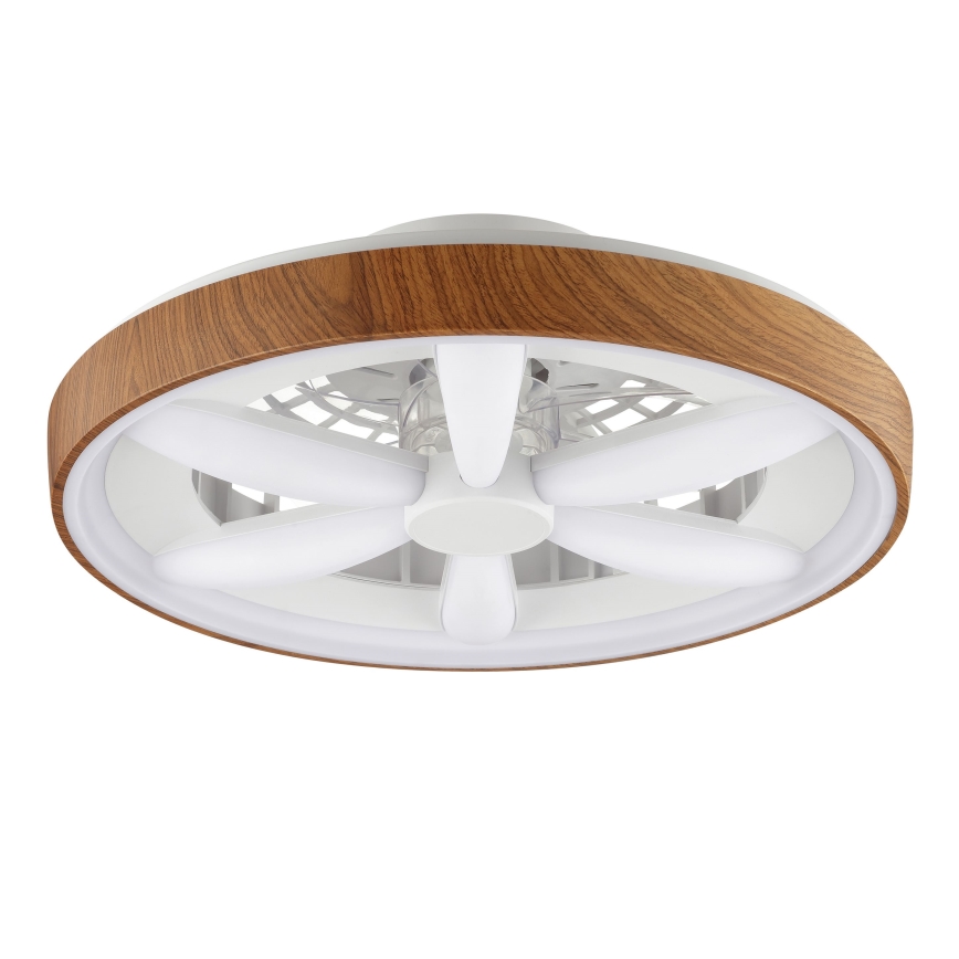 Brilliant - LED RGBW Dimbare plafondventilator GAIANO LED/24W/230V 2700-6500K diameter 48 cm bruin + afstandsbediening