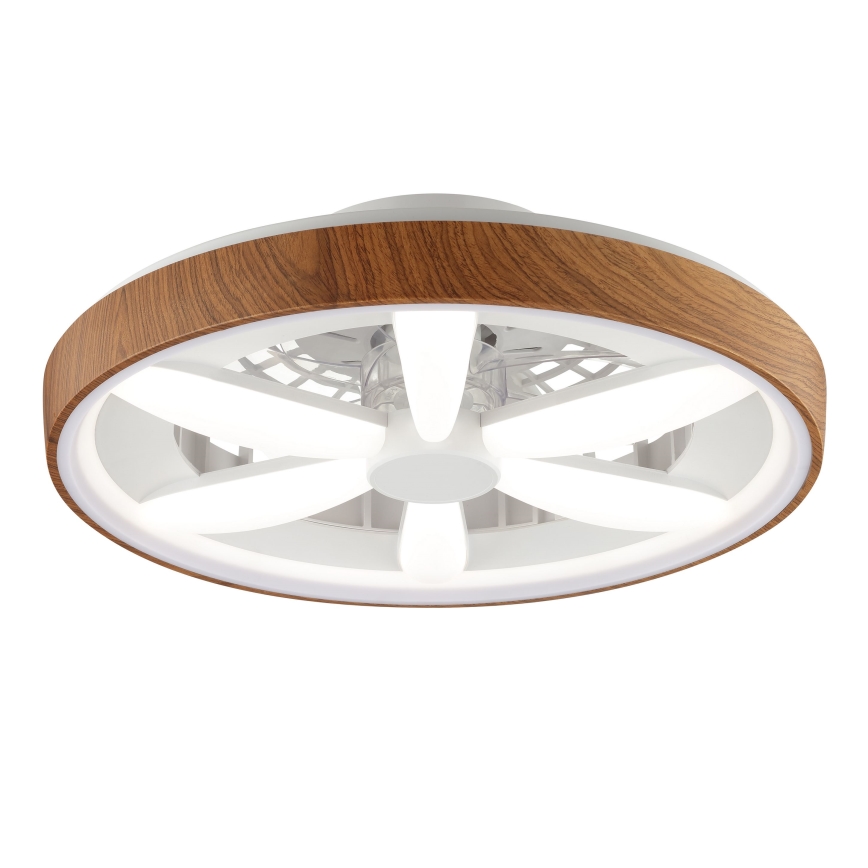 Brilliant - LED RGBW Dimbare plafondventilator GAIANO LED/24W/230V 2700-6500K diameter 48 cm bruin + afstandsbediening