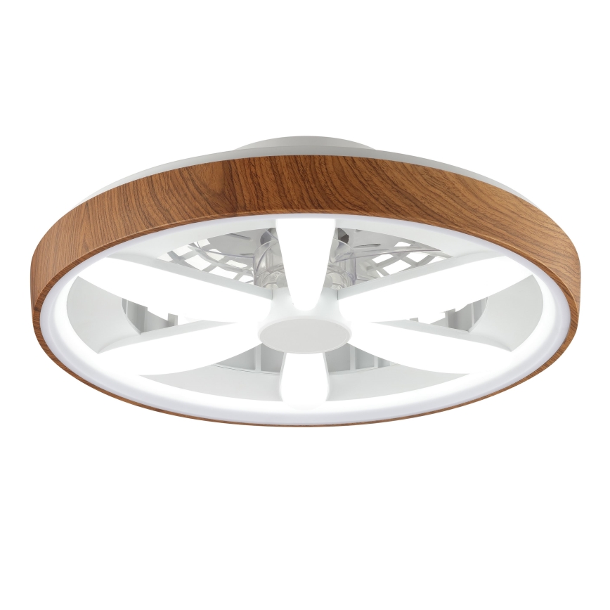 Brilliant - LED RGBW Dimbare plafondventilator GAIANO LED/24W/230V 2700-6500K diameter 48 cm bruin + afstandsbediening