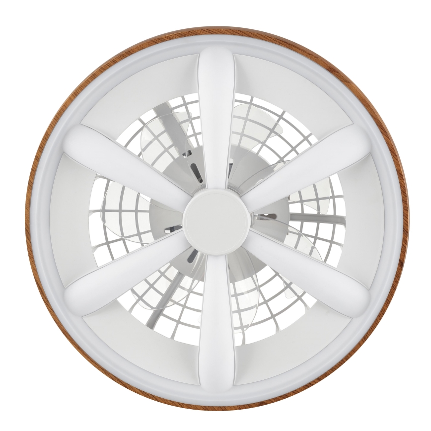 Brilliant - LED RGBW Dimbare plafondventilator GAIANO LED/24W/230V 2700-6500K diameter 48 cm bruin + afstandsbediening