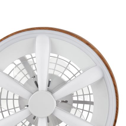 Brilliant - LED RGBW Dimbare plafondventilator GAIANO LED/24W/230V 2700-6500K diameter 48 cm bruin + afstandsbediening
