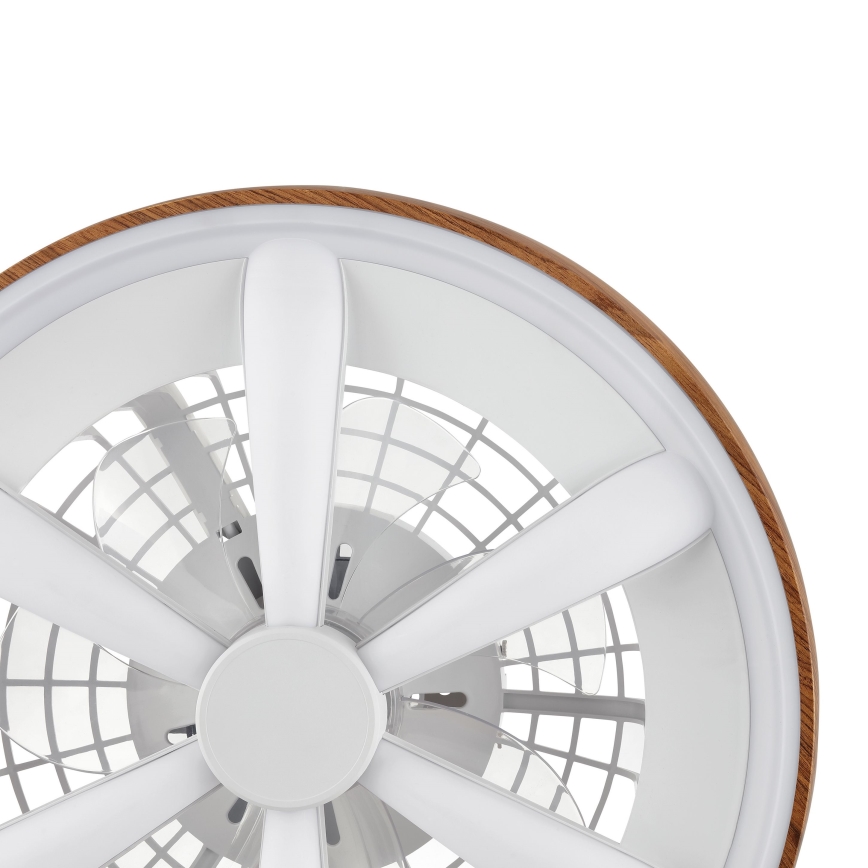 Brilliant - LED RGBW Dimbare plafondventilator GAIANO LED/24W/230V 2700-6500K diameter 48 cm bruin + afstandsbediening