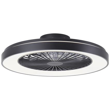 Brilliant - LED RGBW dimbare plafondventilator MAZZARO LED/24W/230V 3000-6500K Ø 58 cm zwart + afstandsbediening