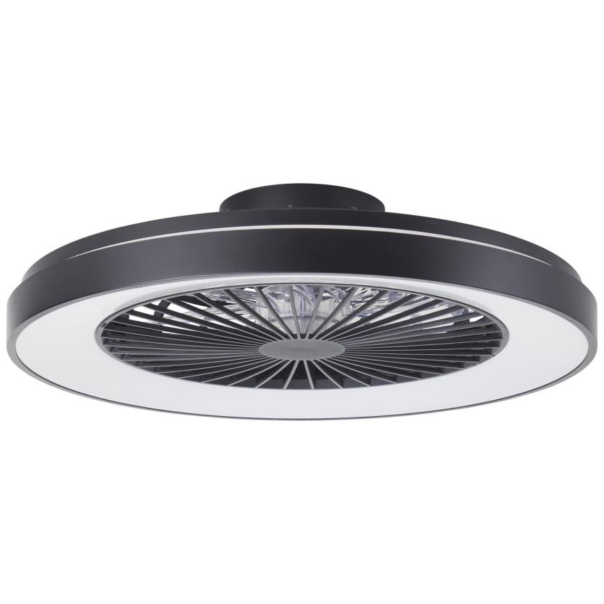 Brilliant - LED RGBW dimbare plafondventilator MAZZARO LED/24W/230V 3000-6500K Ø 58 cm zwart + afstandsbediening