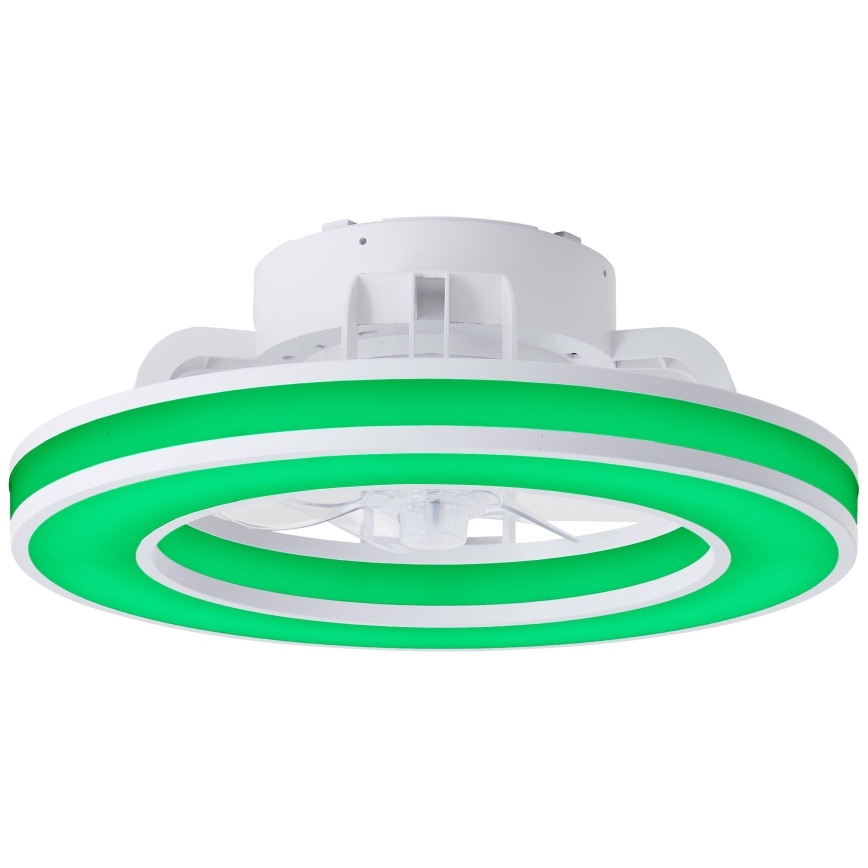 Brilliant - LED RGBW Dimbare plafondventilator MONDELLO LED/26W/230V 2700-6500K diameter 41,5 cm wit + afstandsbediening