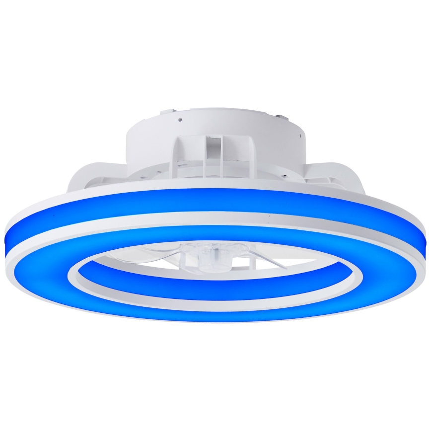 Brilliant - LED RGBW Dimbare plafondventilator MONDELLO LED/26W/230V 2700-6500K diameter 41,5 cm wit + afstandsbediening