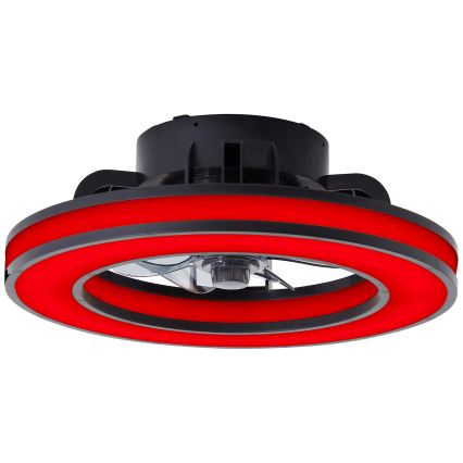 Brilliant - LED RGBW Dimbare plafondventilator MONDELLO LED/26W/230V 2700-6500K diameter 41 cm zwart + afstandsbediening