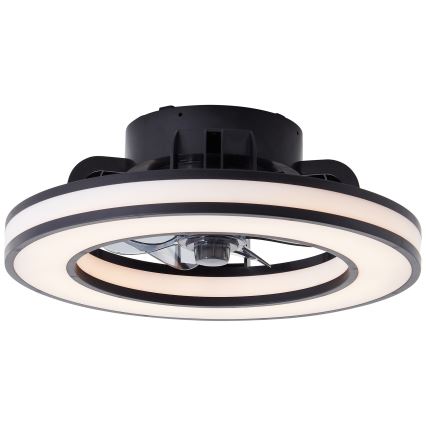 Brilliant - LED RGBW Dimbare plafondventilator MONDELLO LED/26W/230V 2700-6500K diameter 41 cm zwart + afstandsbediening